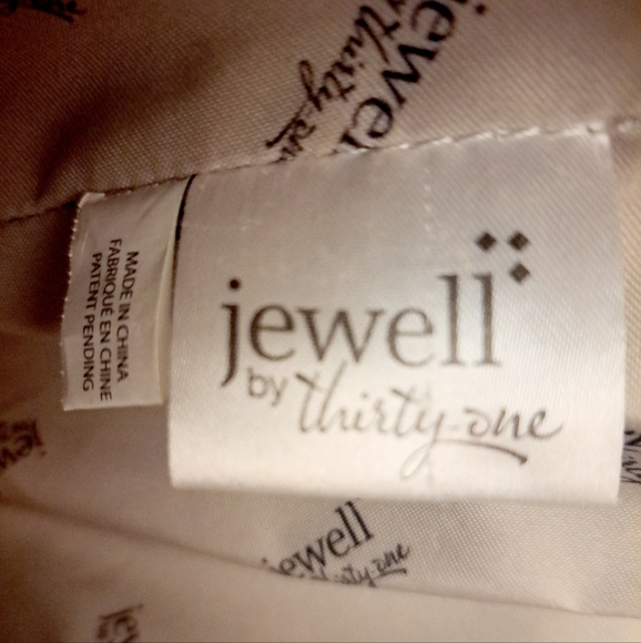 Jewell By 31 Blue Handbag Purse Satchel Women's Faux Leather 12x10" Colorful - Picture 10 of 13